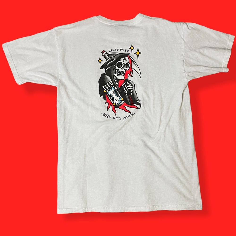 Used Dark Seas Division Shirt Front Back Print